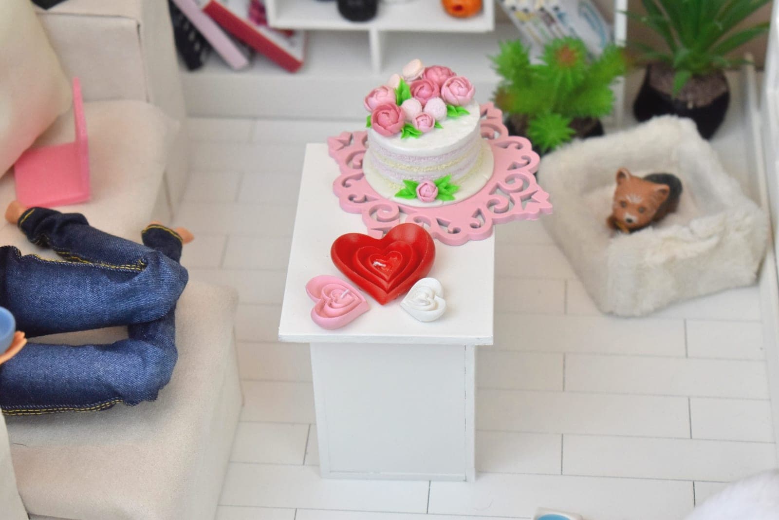 Bougie cœur miniature