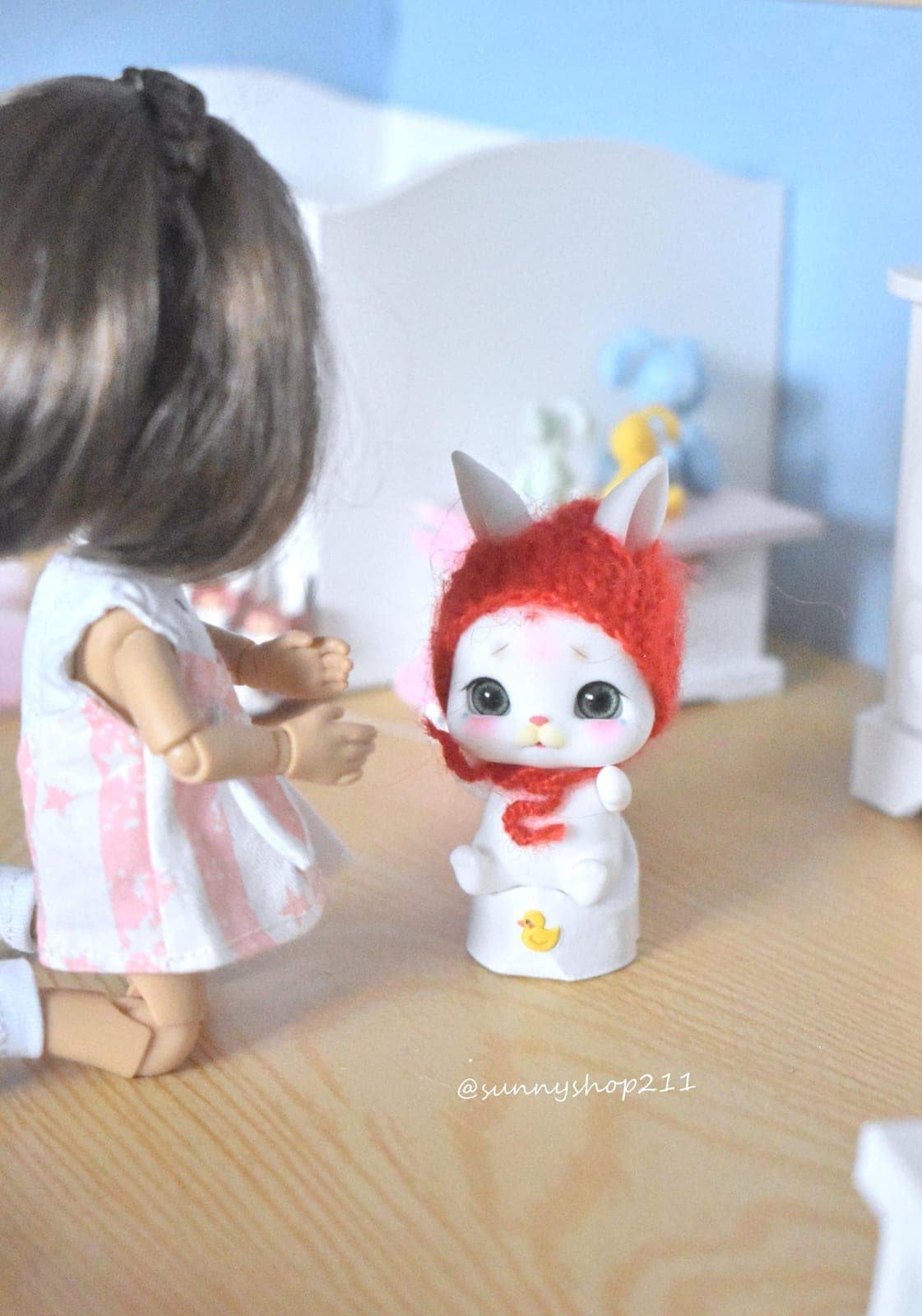 WC miniature obitsu 11, pukifee, lati yellow, bjd baby.