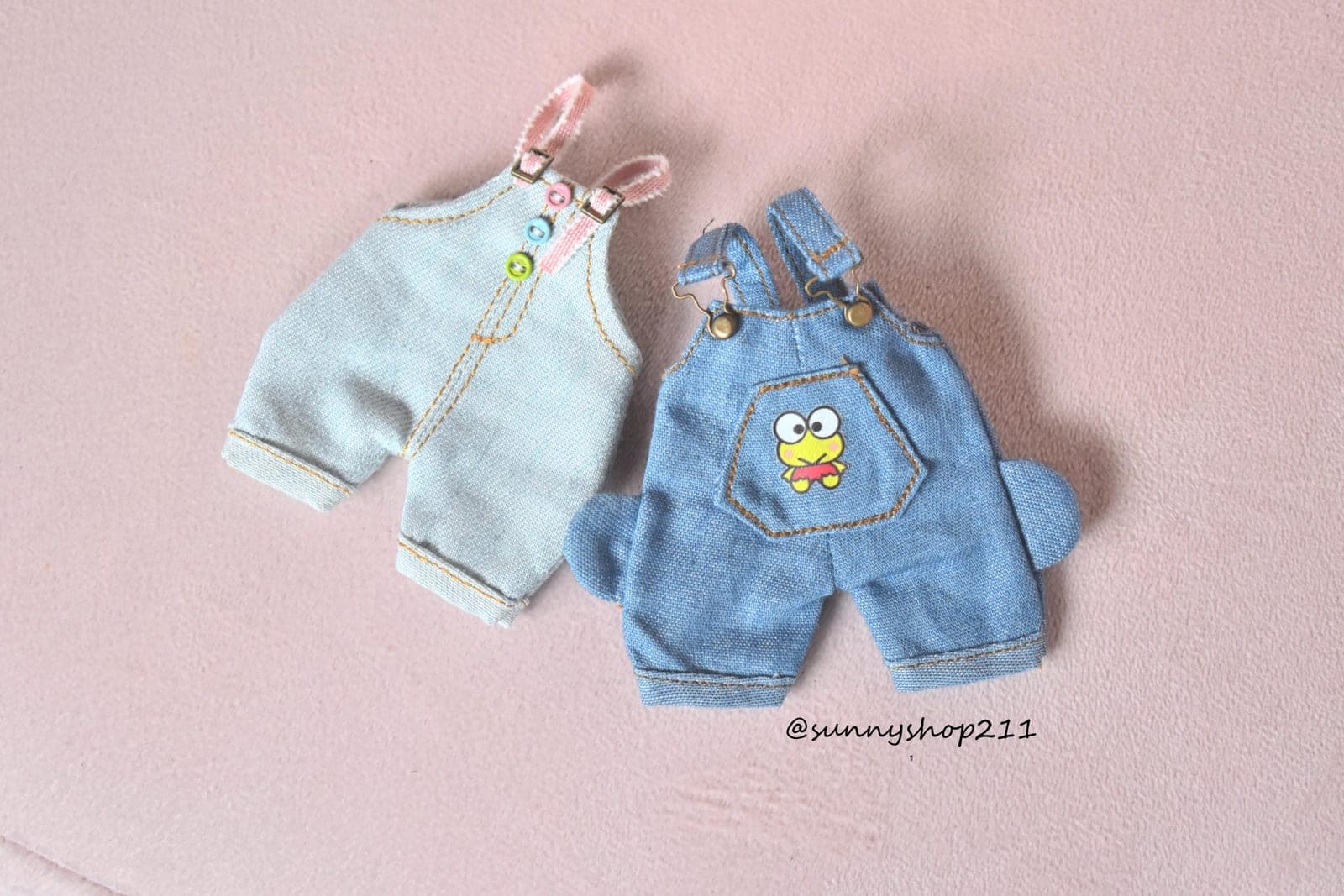 Salopette en jean bjd bébé 10 cm