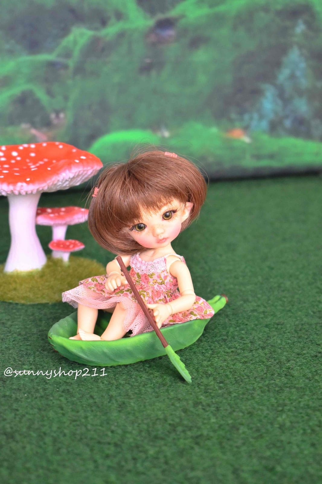 🍃🧚 Miniature fairy boat “leaf” simulation - Scale 1/8