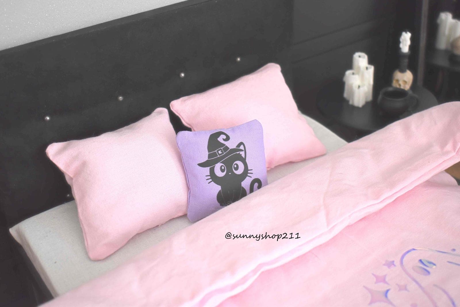 Coussin chat customisé miniature 1/6 1/4 Barbie, minifee
