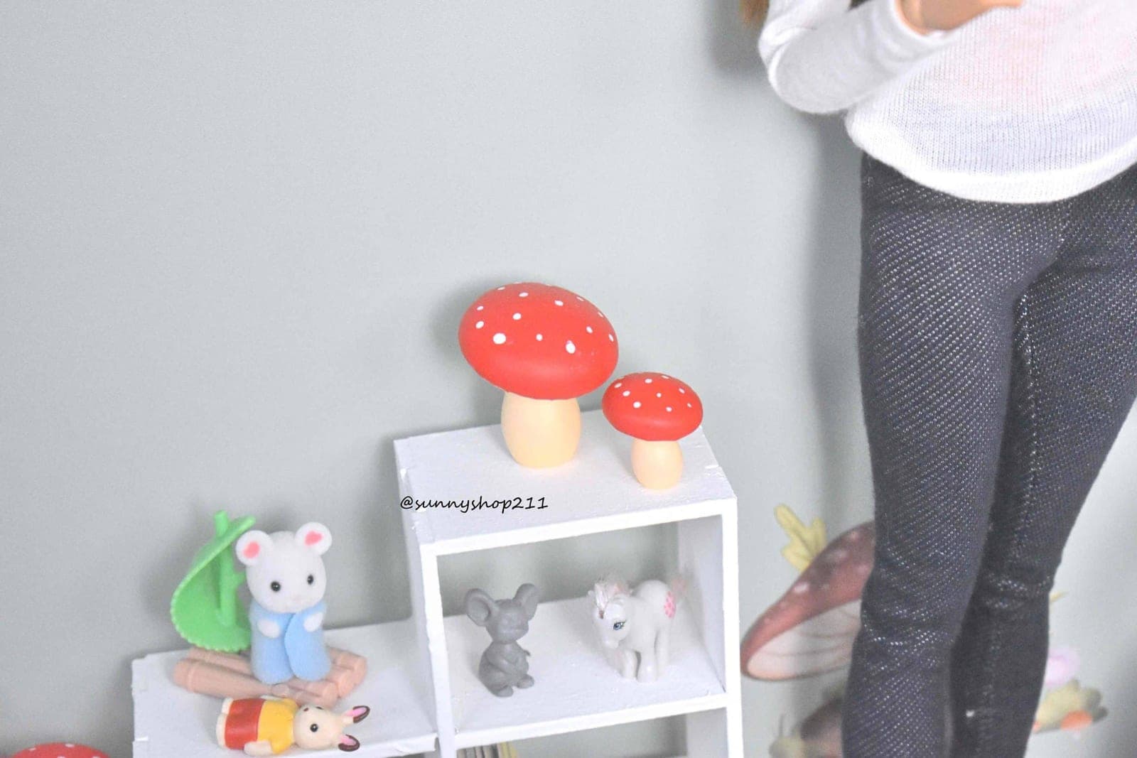Champignon miniature bjd nappy choo, pukifee, bjd baby, obitsu 11