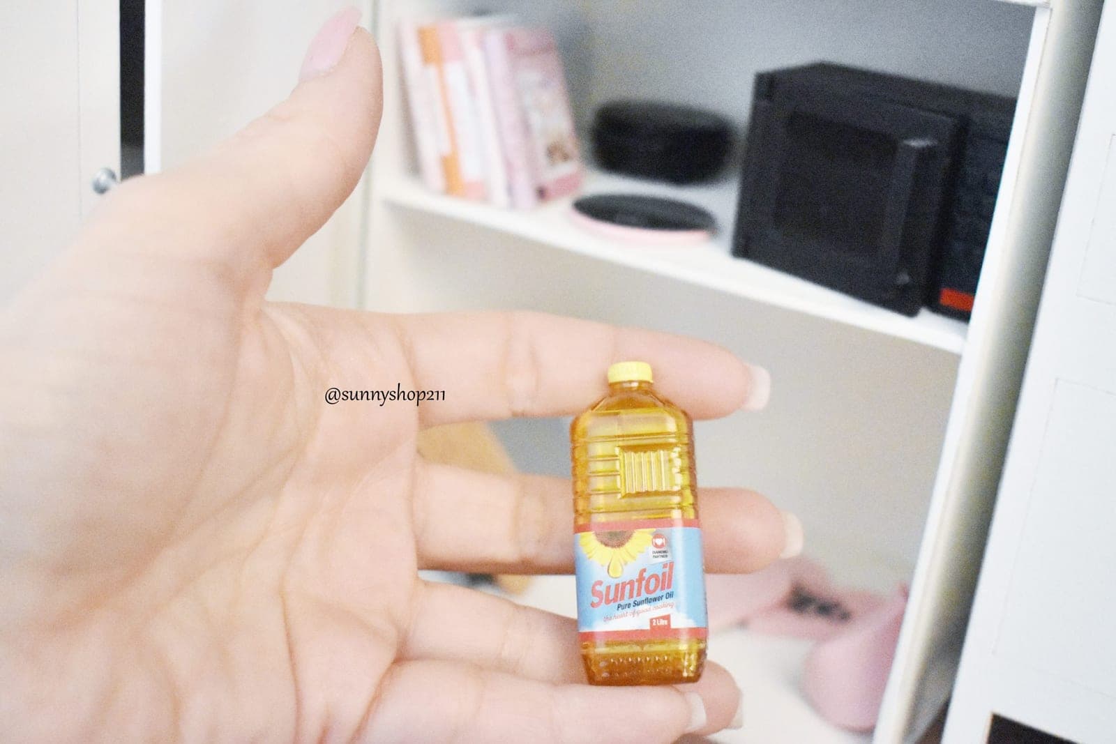 Bouteille d'huile miniature minifee ,MSD