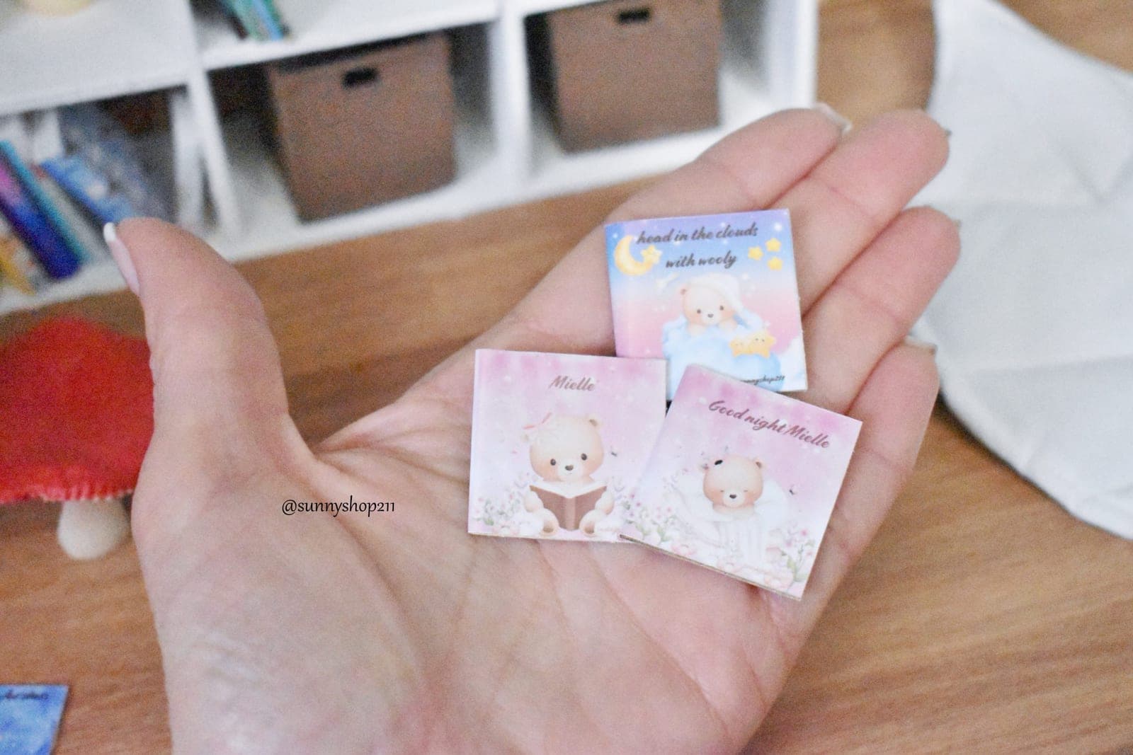 lot livres enfants miniature thème ours bébé bjd, pukifee, Nappy choo, reborn