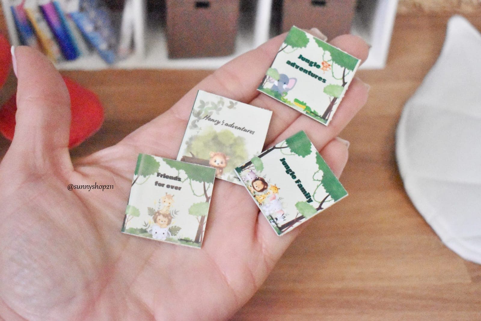 lot livres enfants miniature thème forêt bébé bjd, pukifee, Nappy choo, reborn