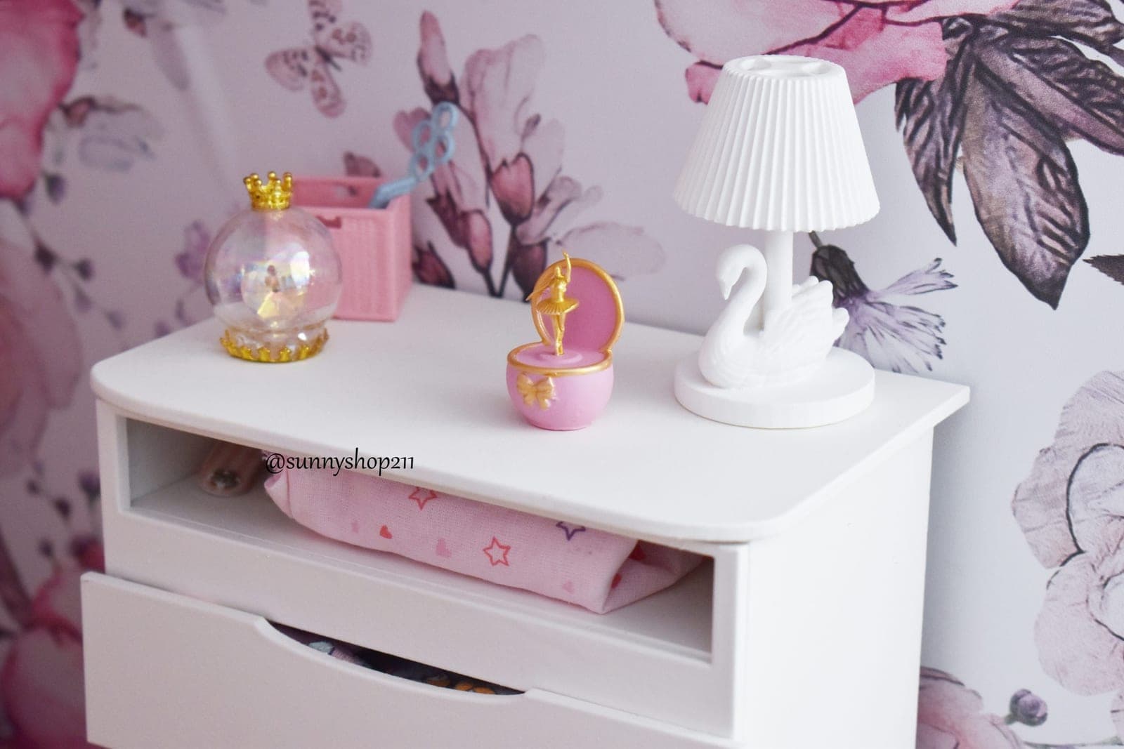 Lampe cygne miniature bjd baby nappy choo, pukifee, reborn