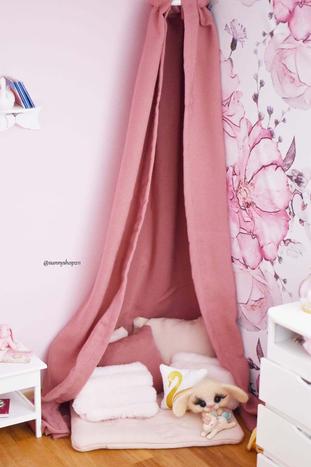 Ciel de lit / tente diorama 1/6 1/4 Barbie, blythe, pullip, bjd, minifee