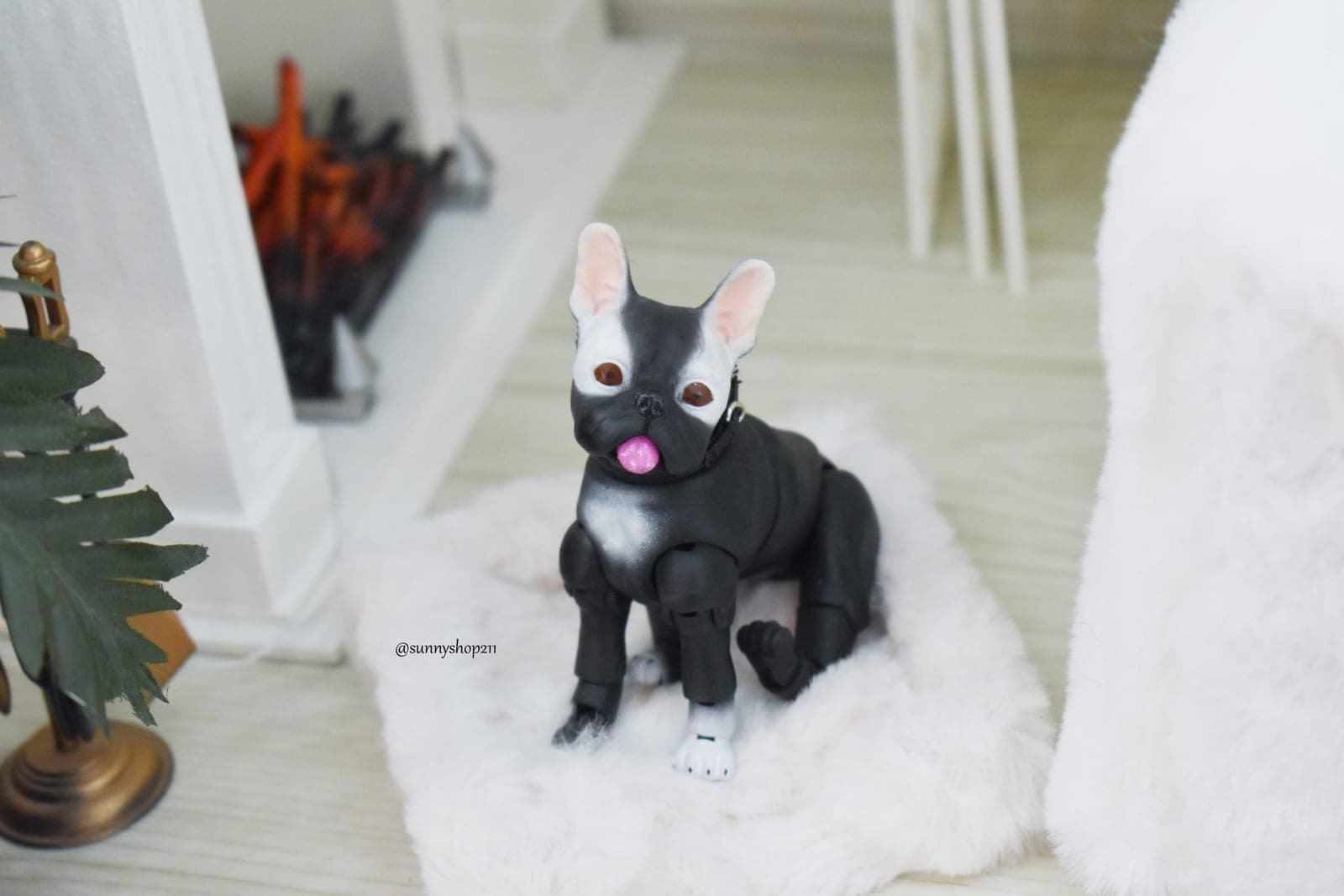 Bouledogue français bjd "Texas" 1/4,1/6 dolls BJD minifee, Barbie,