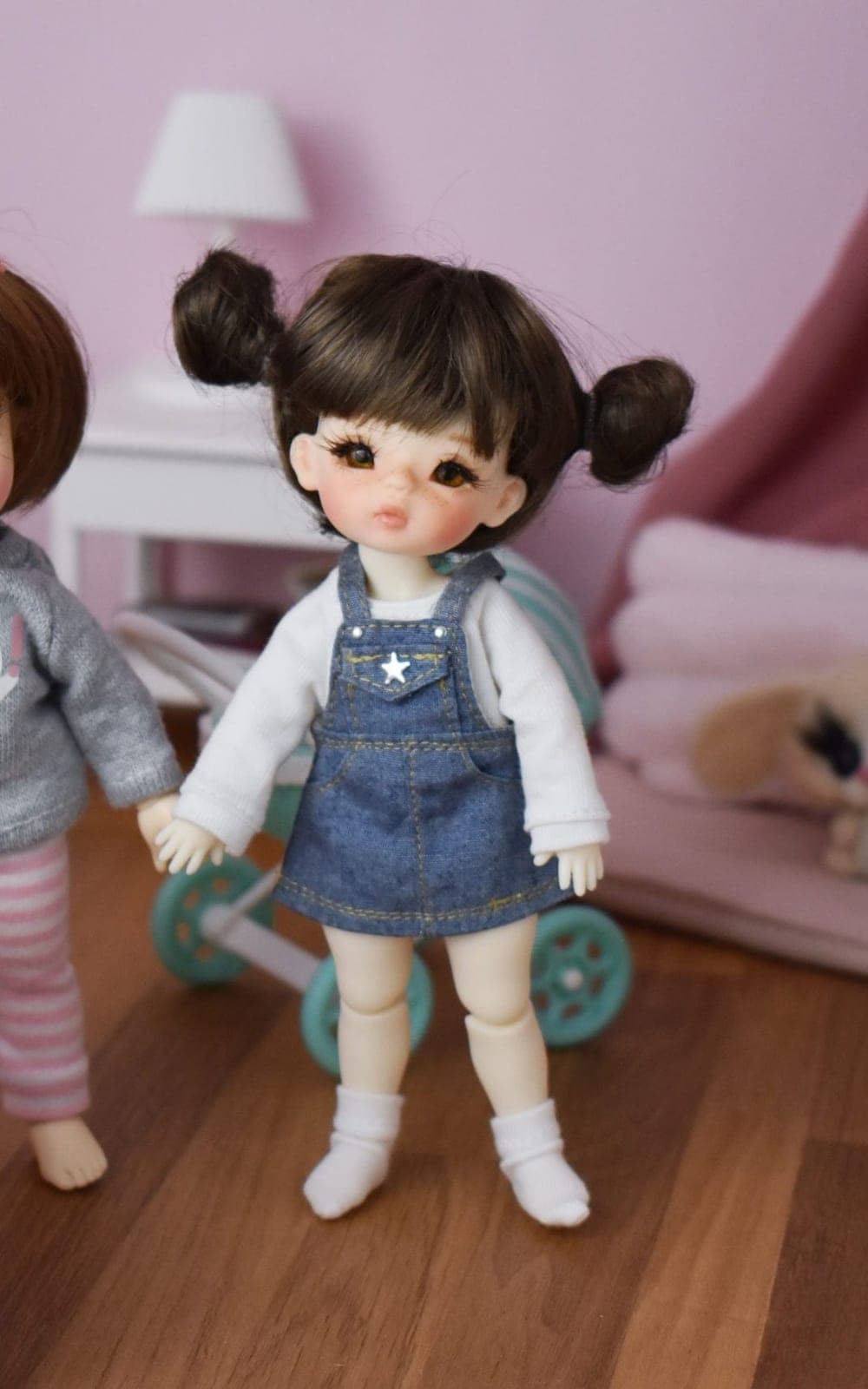 ? BJD « Zoé » – Mini fille articulée 1/8 (env. 14 cm)