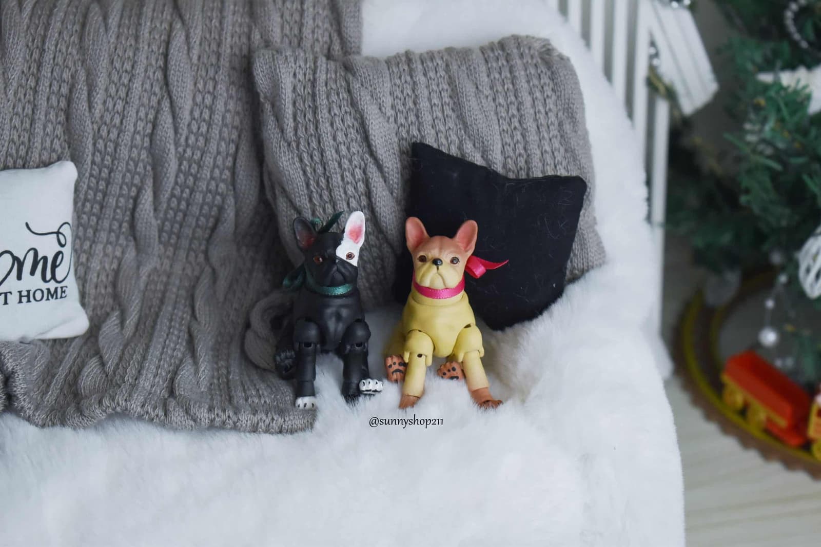 bjd Bouledogue français chiots " Caramel et Tisha" 1/4, 1/6 dolls, bjd, minifee, Barbie