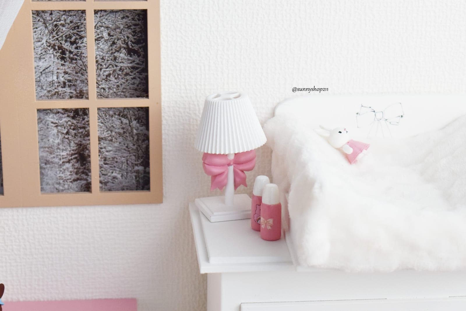 Lampe nœud miniature – décoration chambre bébé BJD