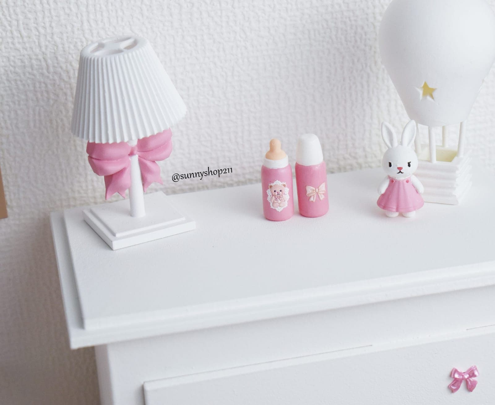 Lampe nœud miniature – décoration chambre bébé BJD