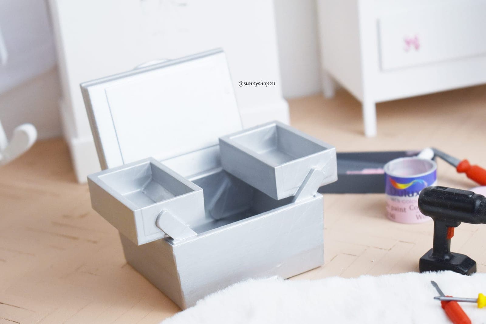 Mallette de bricolage miniature – 1/6 · 1/4 · 1/3