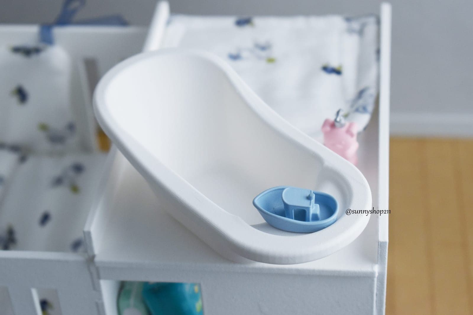 Miniature Bath Toy Boat – Baby Accessory for Reborn & BJD Dolls