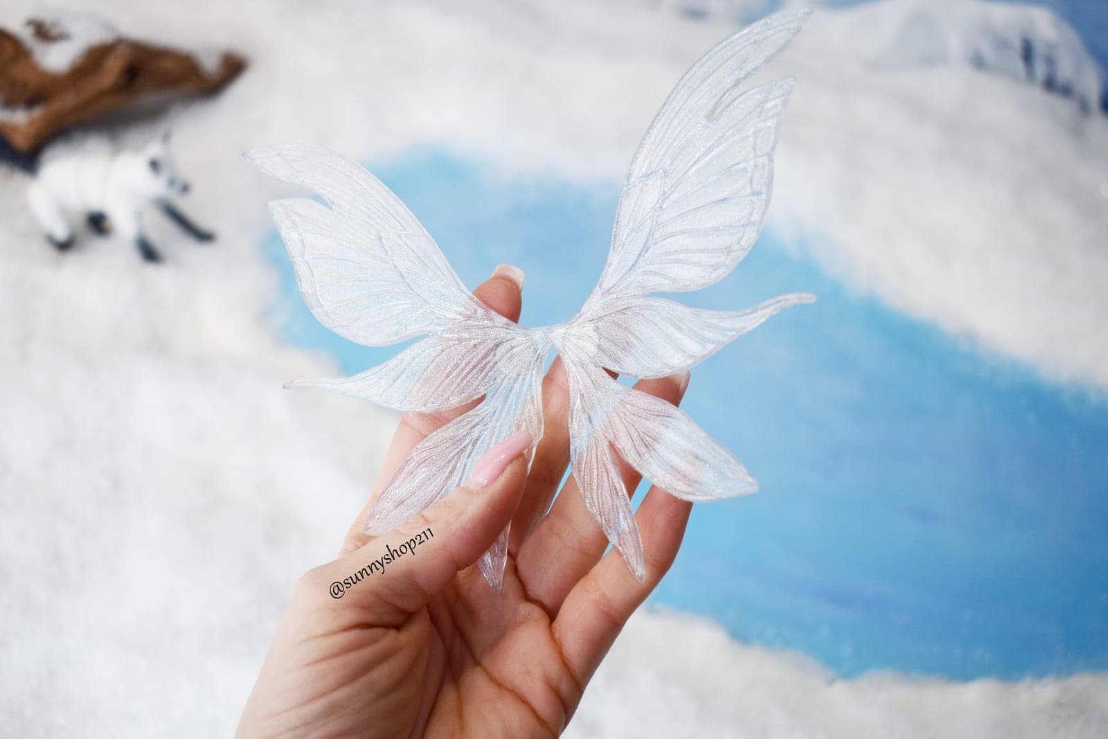 ✨ Ailes de fée “Naélis” - Simulation BJD MSD / Minifee (1/4)