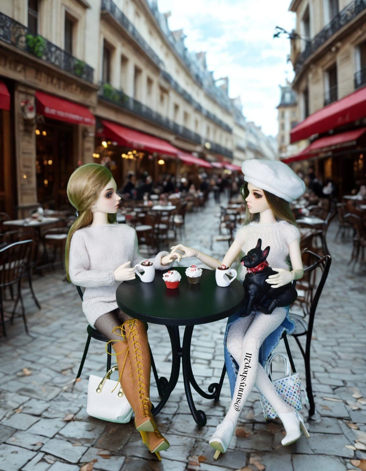 A Suspended Moment in Paris – Mia, Eva & Nox?