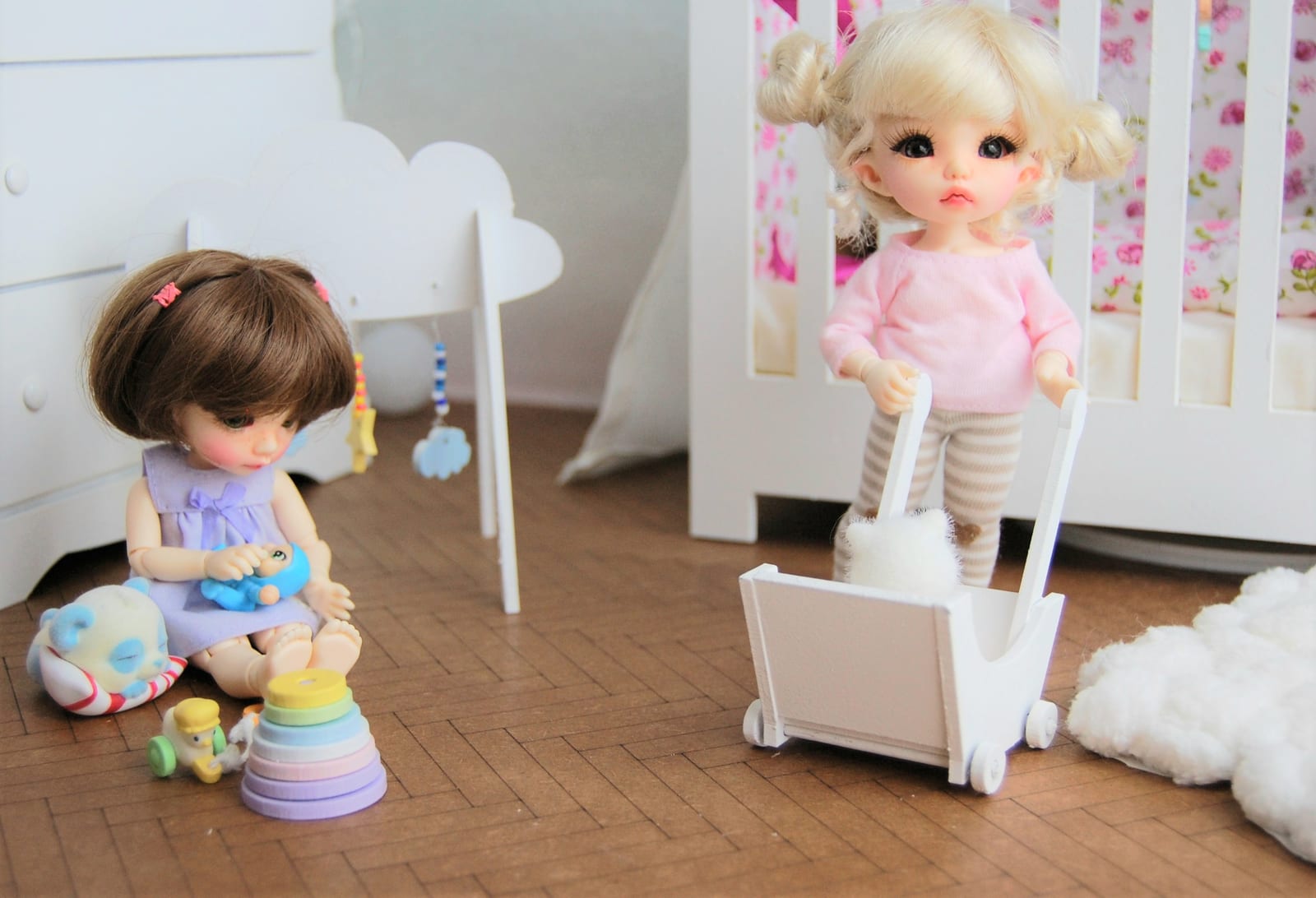 miniature baby toy 1/8