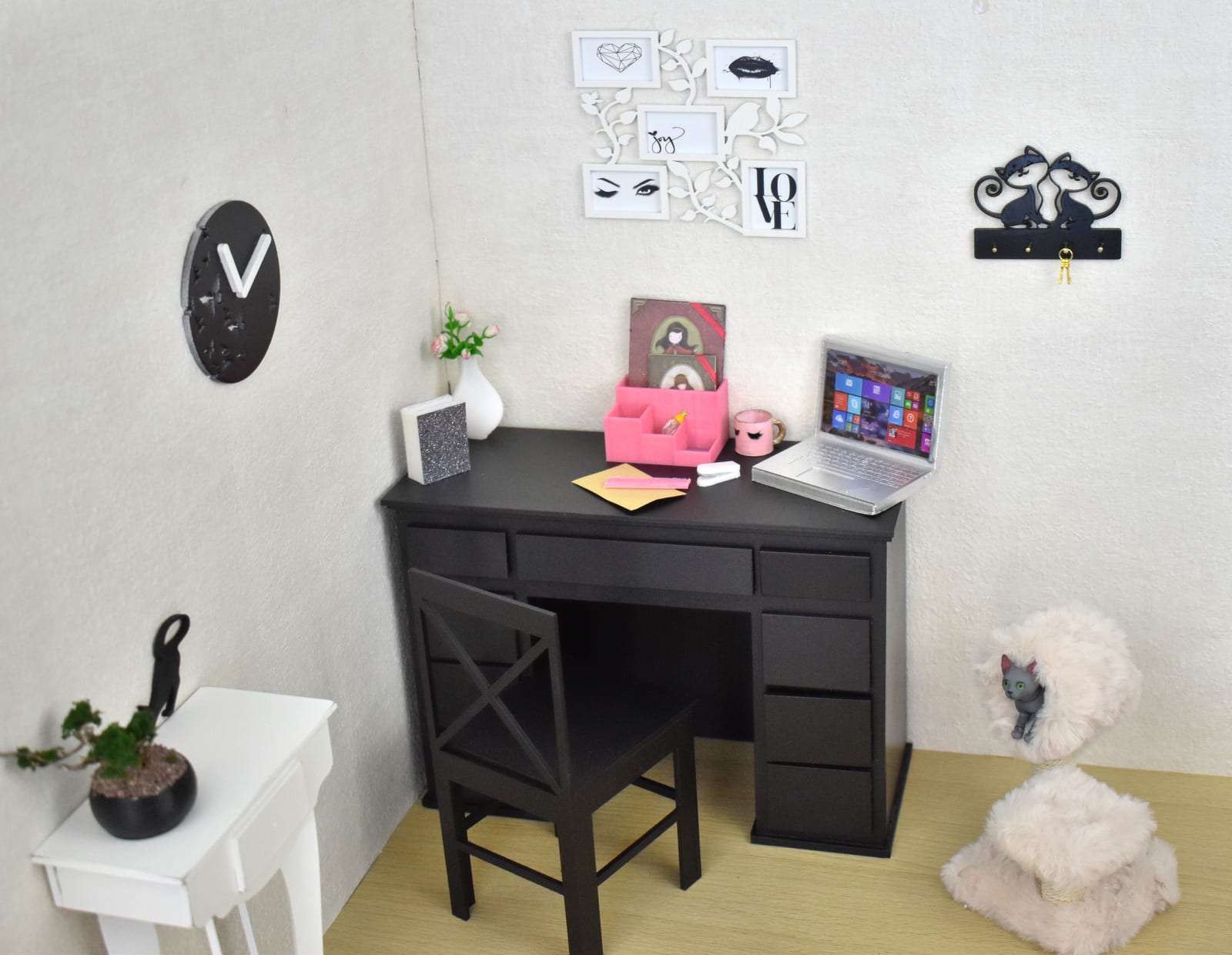 1/4 desk diorama minifee