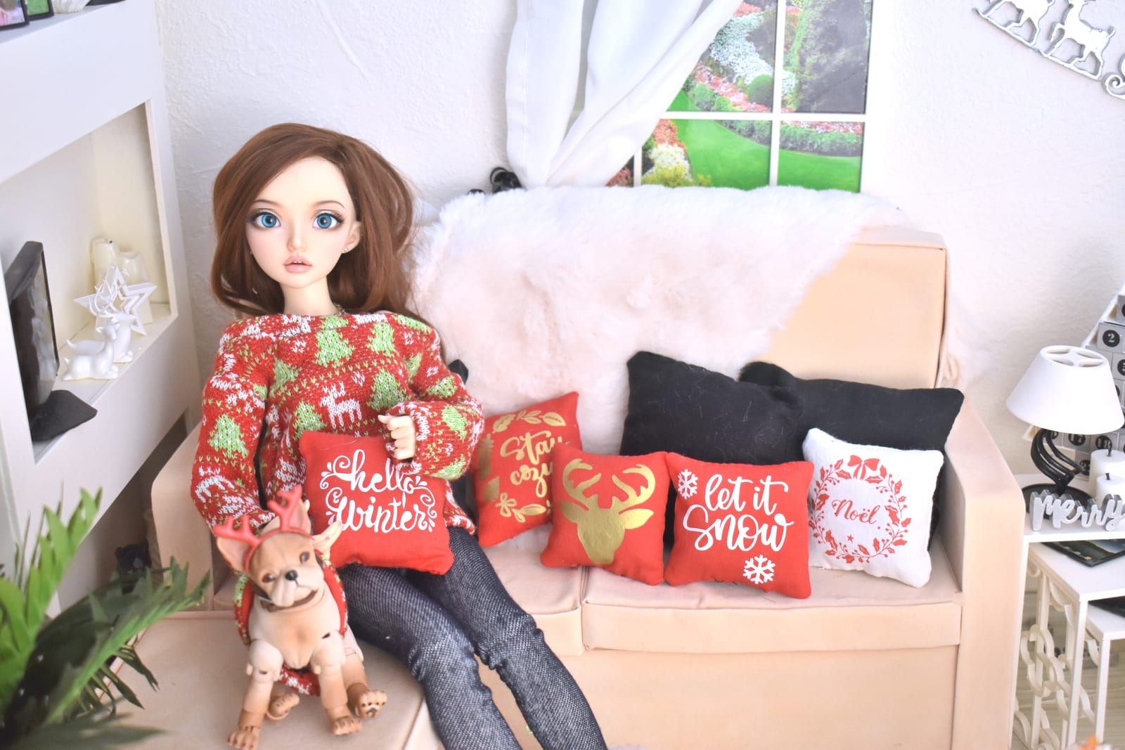 Christmas pillows miniature 1/4