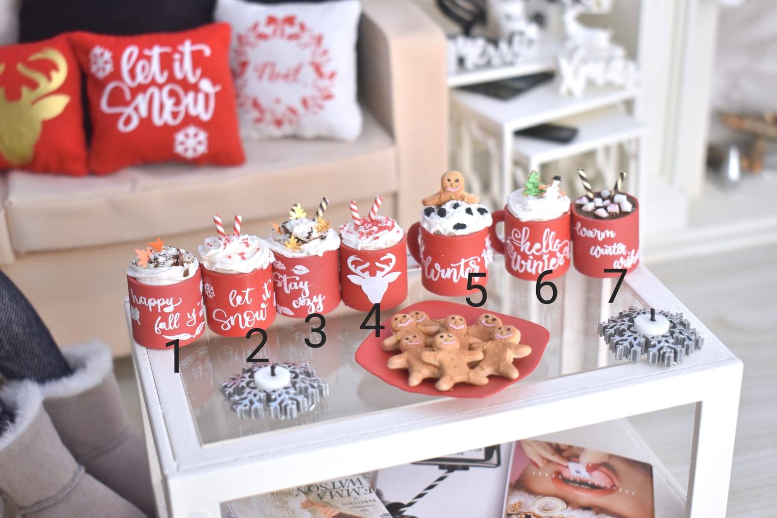 Tasse noël miniature 1/4