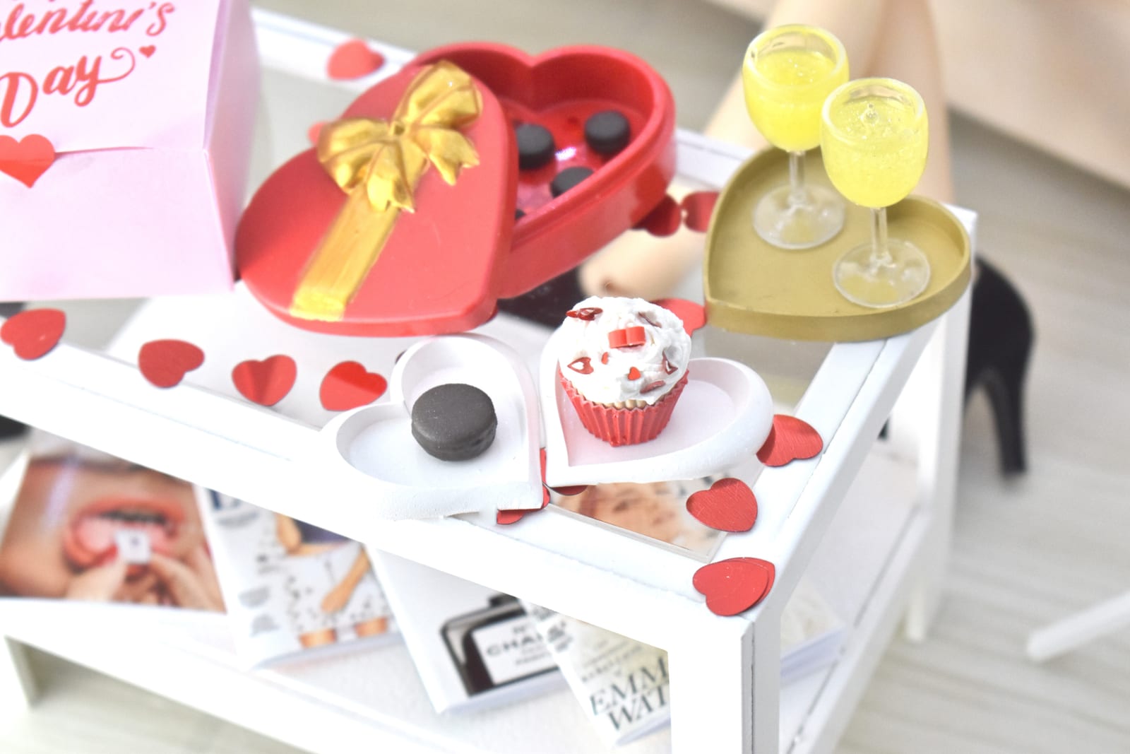 miniature heart plate 1/4