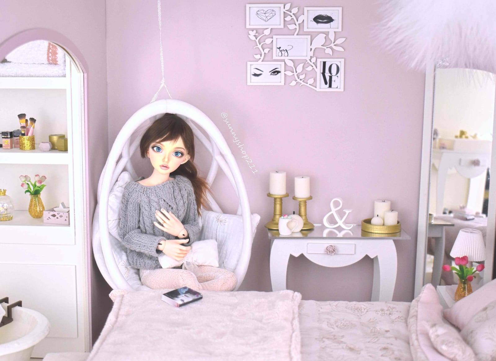 miniature furniture dioramas for dolls