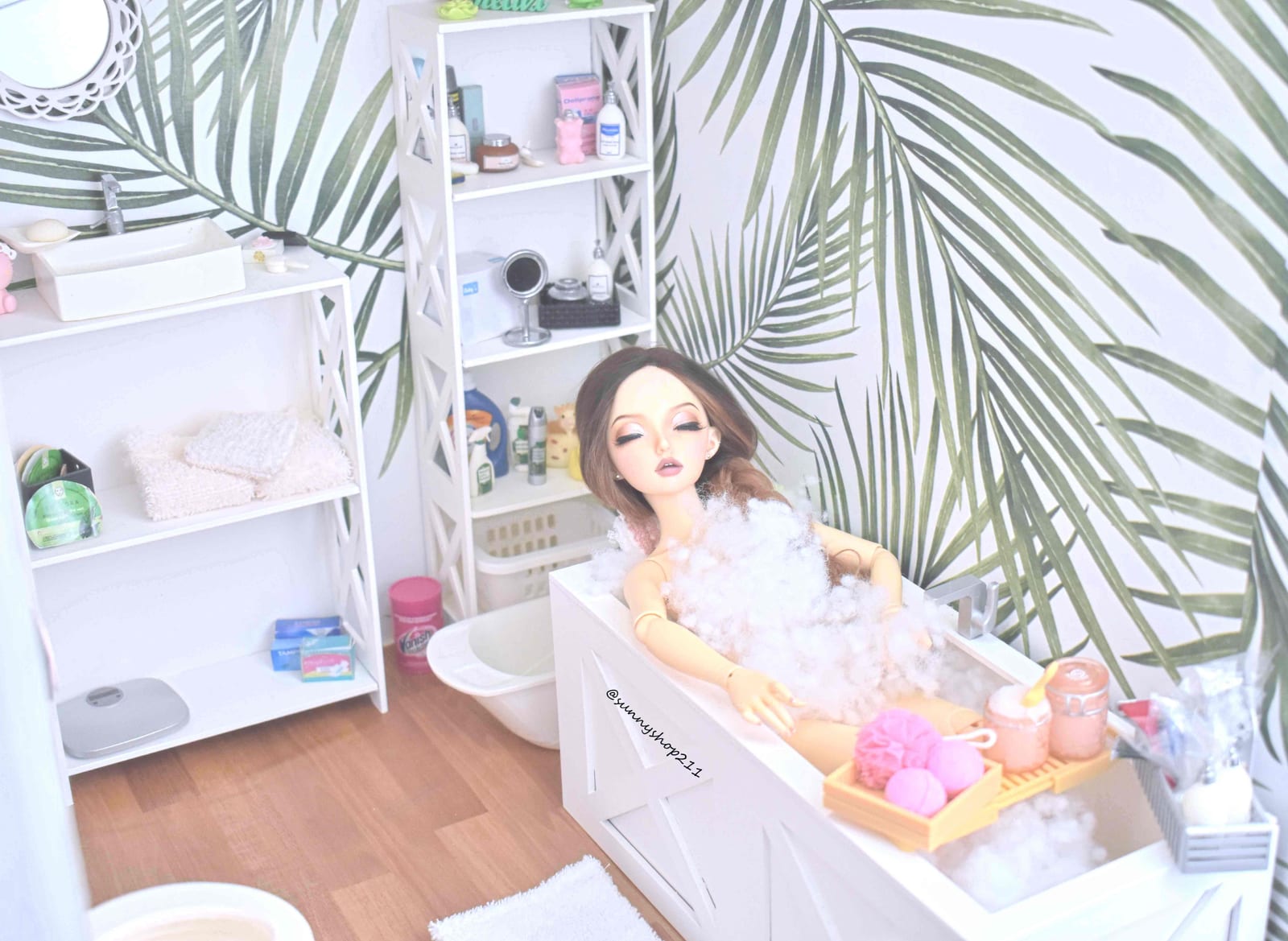 Miniature furniture dioramas for dolls