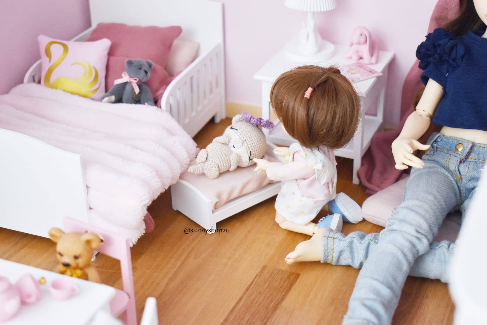 Miniature Otter Lovey for Obitsu 11, Pukifee, Minifee, BJD Baby