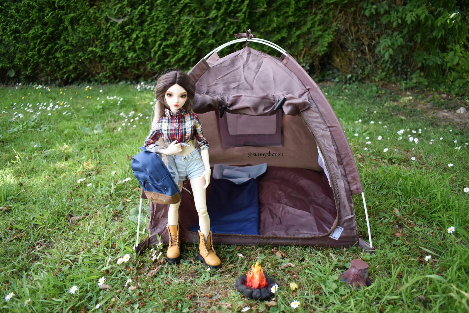 miniature camping tent, 1/4 bjd minifee