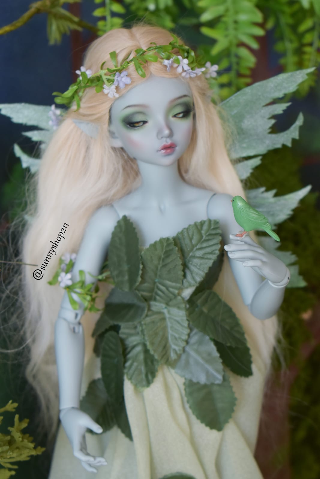 ✨ Fairy Wings “Wings of the Forest” – Simulation BJD MSD / Minifee (1/4)