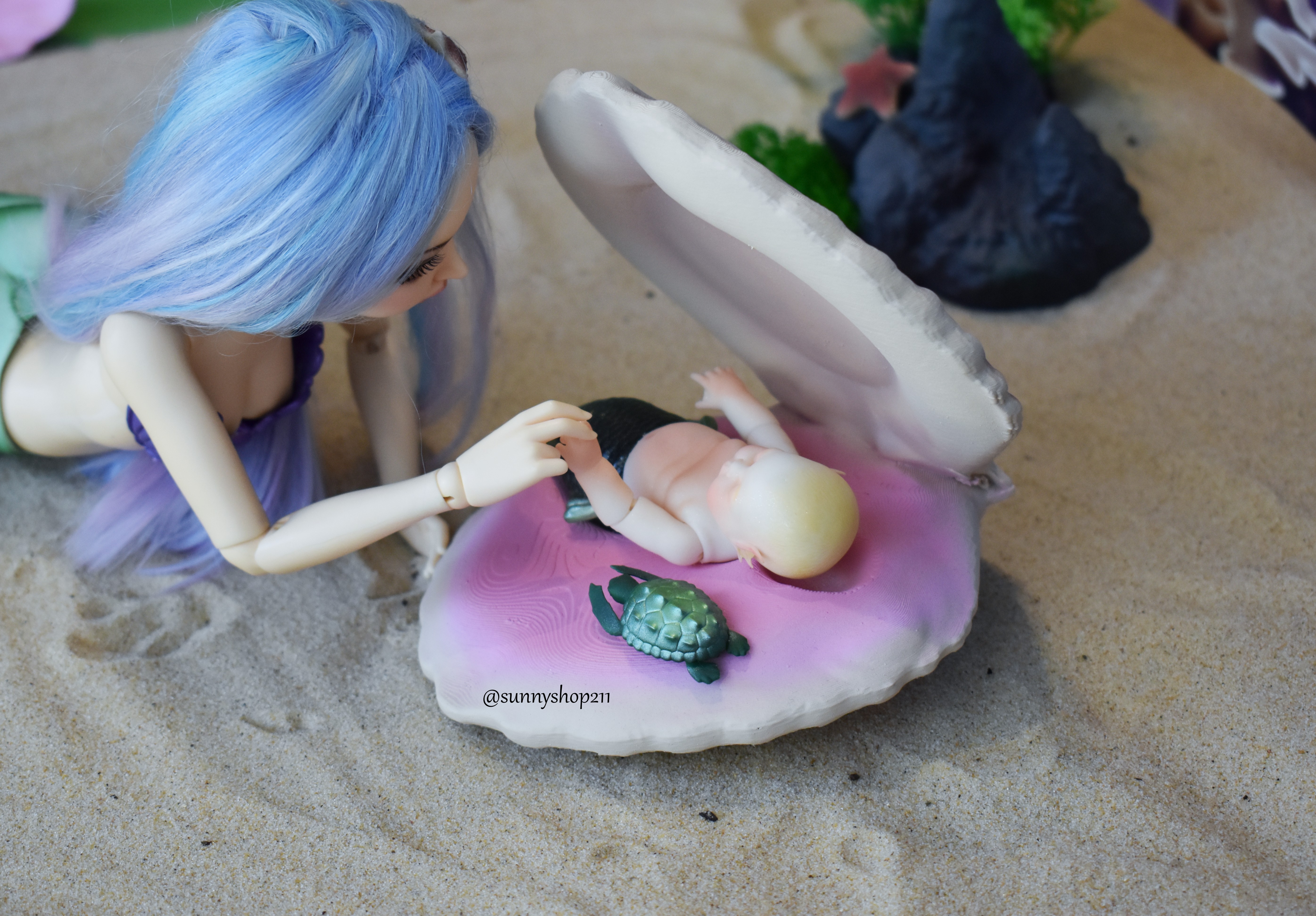bjd baby mermaid