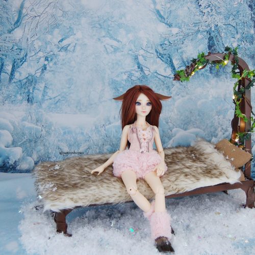 ❄️🧚 Lit fée hiver – Diorama 1/4 | Minifee, MSD, Unoa,