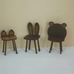 Chaises animaux 1/8 miniature