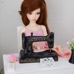 Machine à coudre miniature 1/4 bjd, minifee, unoa