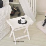 Table d'appoint 1/4 miniature diorama MSD, minifee, unoa