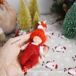 Bonnet de Noël en tricot bjd bébé 10 cm