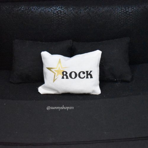 Coussin Rock miniature 1/4 & 1/6 – Décoration diorama BJD