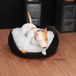 Panier chien bjd chat noël miniature diorama 1/6,1/4,1/3