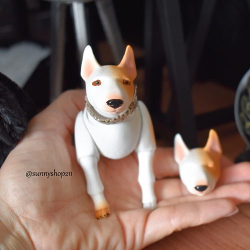 Bull Terrier BJD « Joplin » – Miniature articulée (1/4 • 1/6)