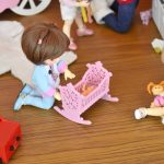 Miniature lit bébé bjd