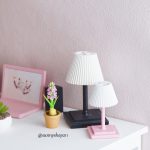Lampe de chevet miniature 1/6 1/4 Barbie, minifee