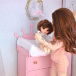 Thermomètre bébé miniature bjd