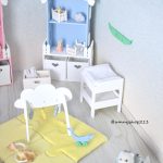 Table à langer bébé miniature