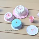 Gâteaux simulation miniature anniversaire 1/6 1/4 1/3 Barbie, pullip, blythe,  bjd MSD minifee, SD