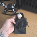 Couverture emmaillotage chauve souris bjd bébé de 10 cm