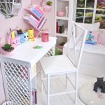 🧜‍♀️ Bureau sirène miniature avec chaise – Mobilier diorama BJD (1/6)