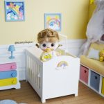 Lit bébé arc-en-ciel miniature – Stodoll, Obitsu 11