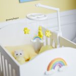 Mobile arc en ciel miniature – Accessoire nursery bébé BJD