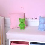 grenouille peluche miniature obitsu 11,pukifee, lati Yellow,