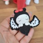 Doudou chauve souris miniature obitsu 11,pukifee, lati Yellow, bjd bébé